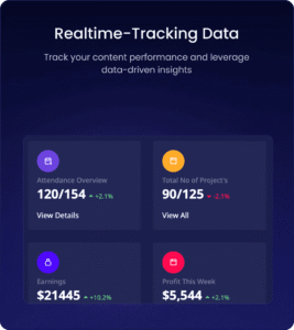 Real-time performance tracking dashboard by the Best IT Service Company in Dubai